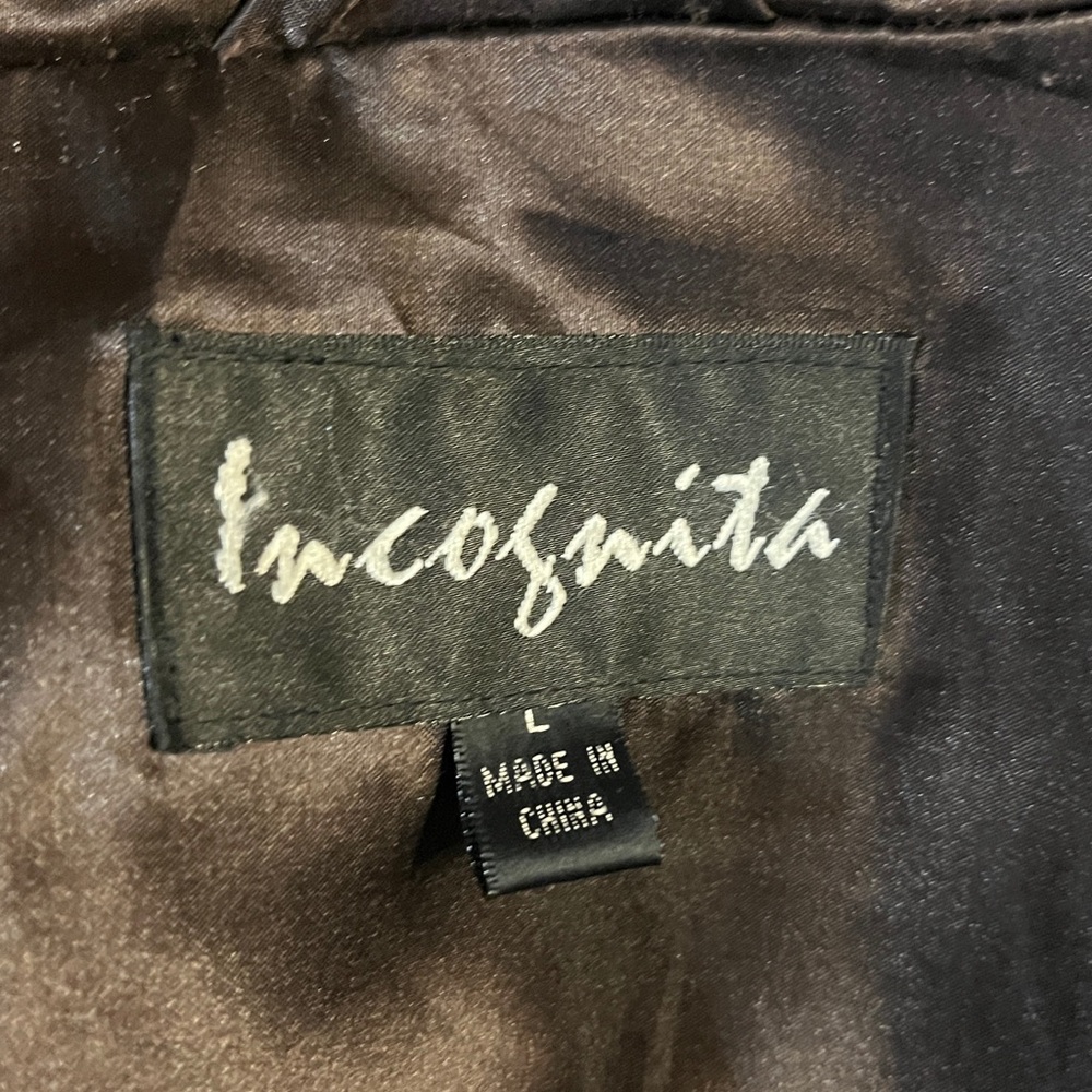 Incognita size Large vintage hooded faux Fur Coat - Picture 6 of 6